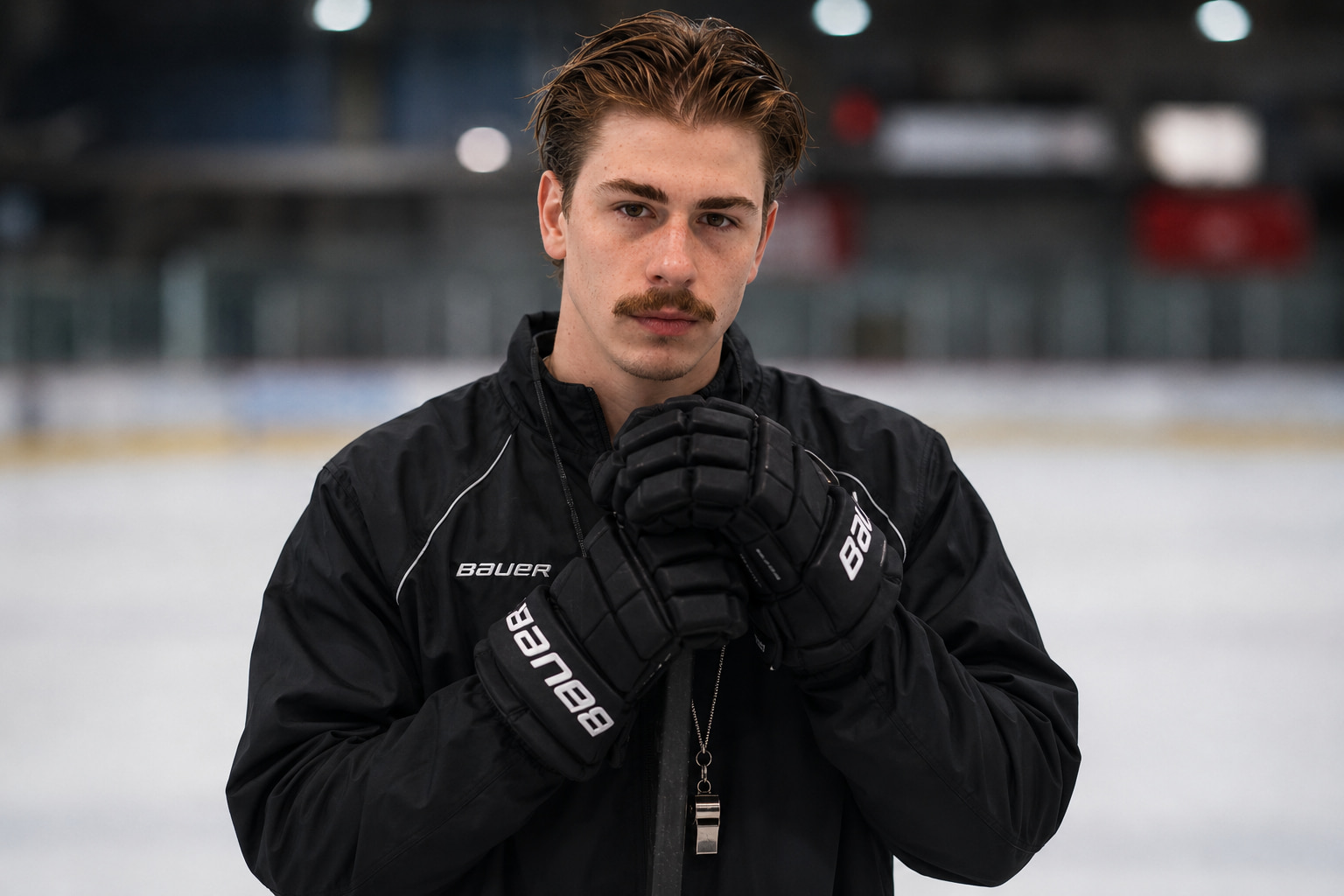 Hayden Smith coaching on the ice at Peak Hockey